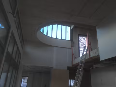 Cloison en hauteur